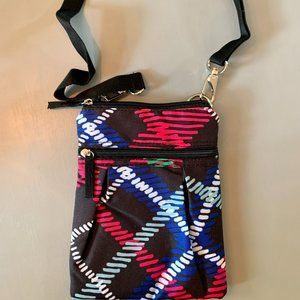 Crossbody Bag - BRAND NEW-  Black/Magenta/White/Blue